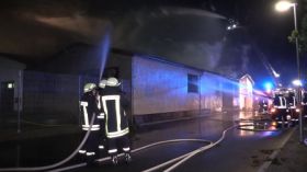 Feuer In Gleistal Agrar In Golmsdorf Bei Jena 00029